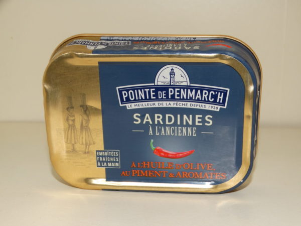 Sardines à l'ancienne huile d'olive piment et aromates