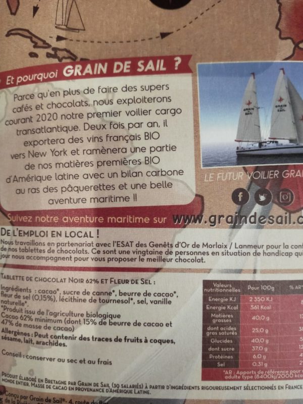 Chocolat noir fleur de sel – Image 2