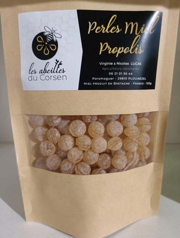 Perles miel propolis ( bonbons au miel)
